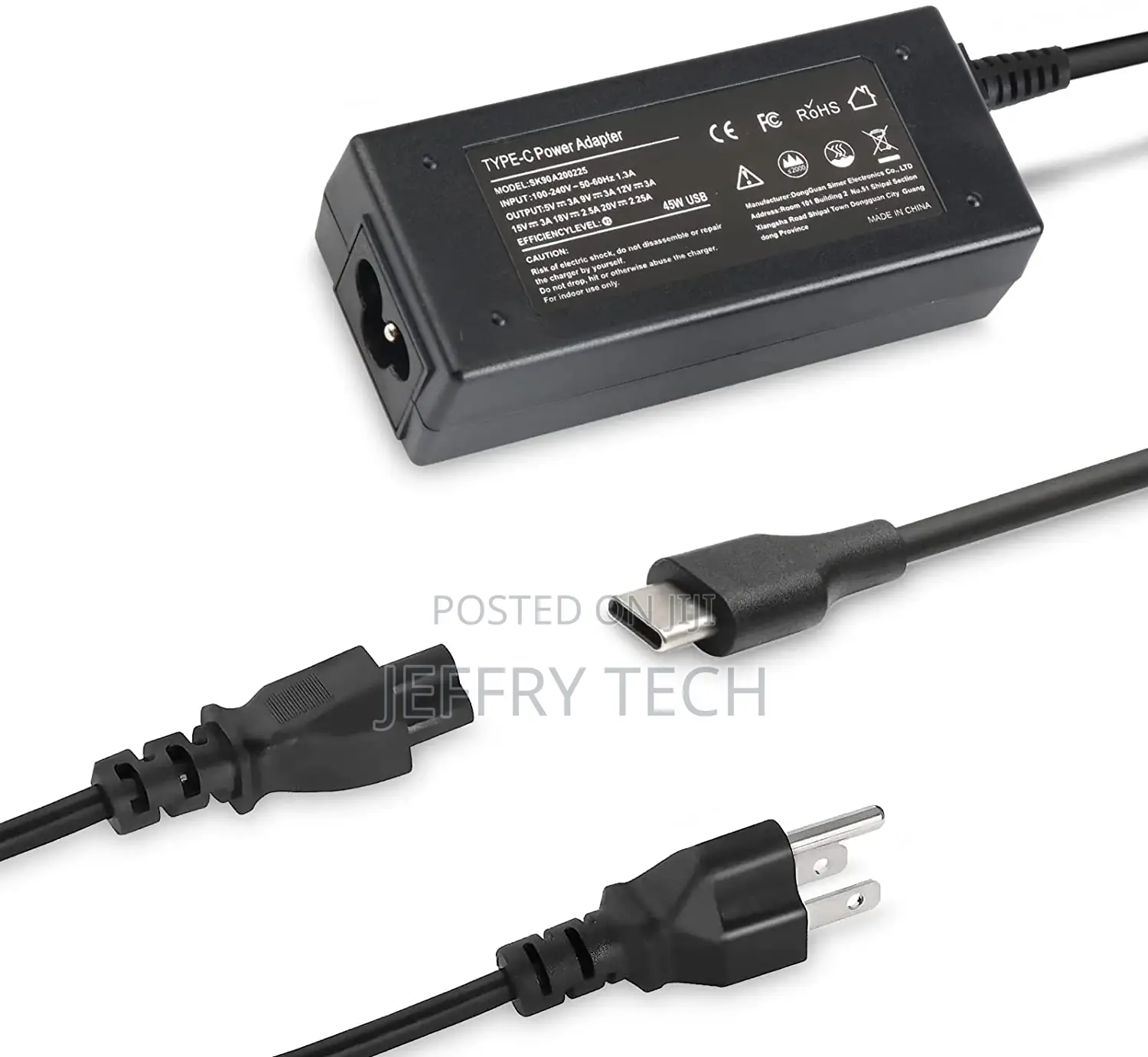 Original 45W Type C AC Adapter Laptop Charger for Acer Aspir