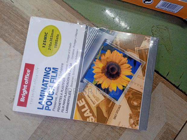 Bright Office 8564 A4 Lamination Pouch Film, 125 Mic. - Pack - main view