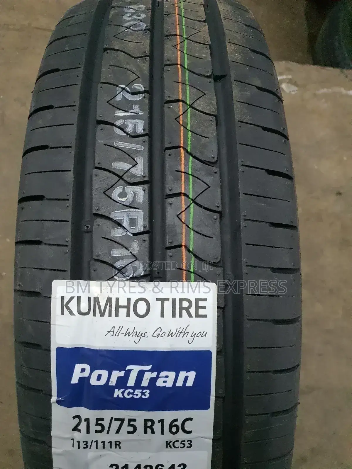 215 /75 R16C Khumo Tyres.