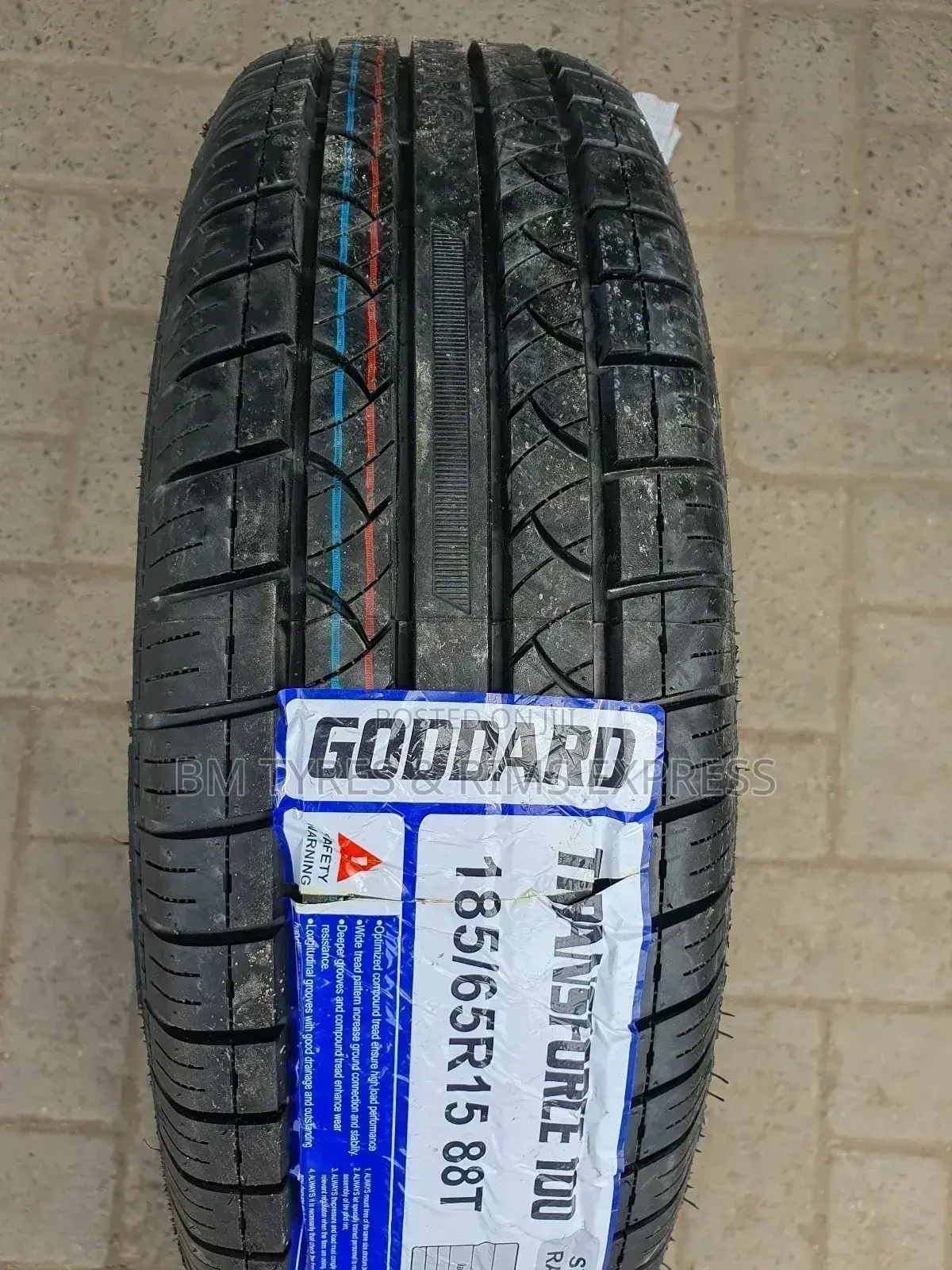 185 /65 R15 Goddard Tyres.