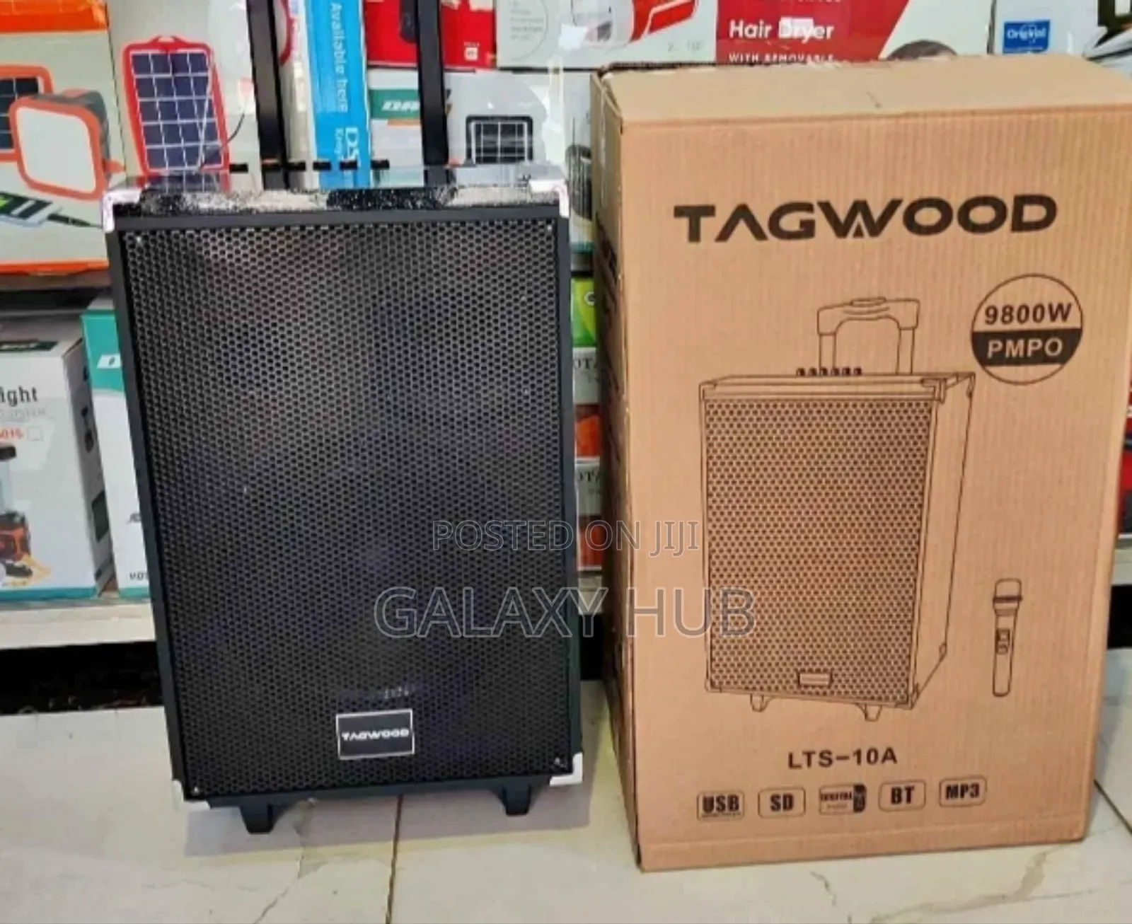 Tagwood 10" Trolley Speaker With Wireless Microphone
