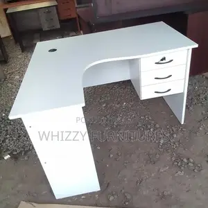 White L-Shaped Desk