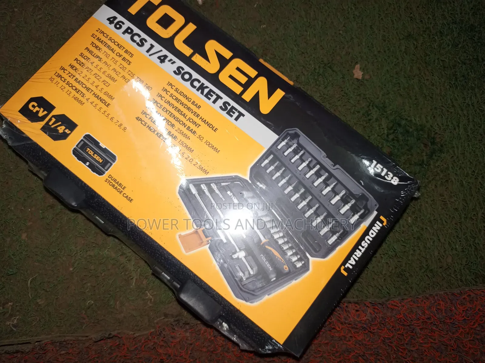 Tolsen 15138 Industrial 46pcs 1/4 Socket Set