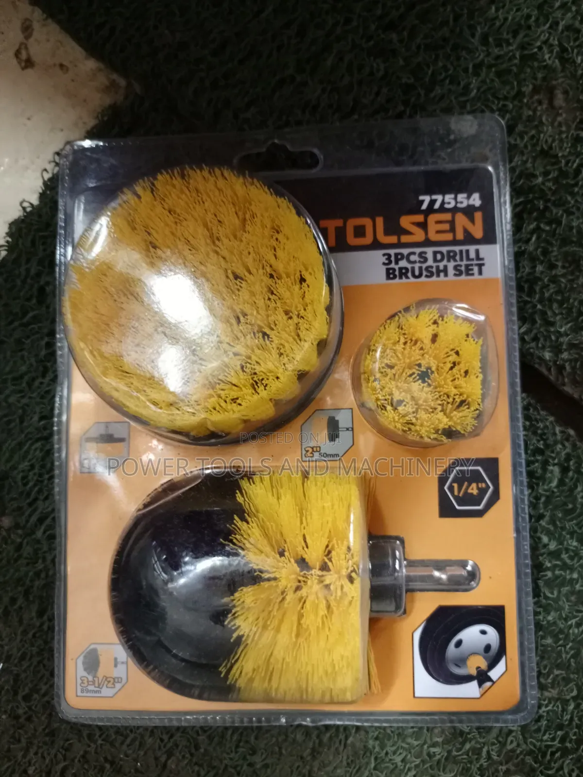 Tolsen 3pcs Drill Brush Set 77554