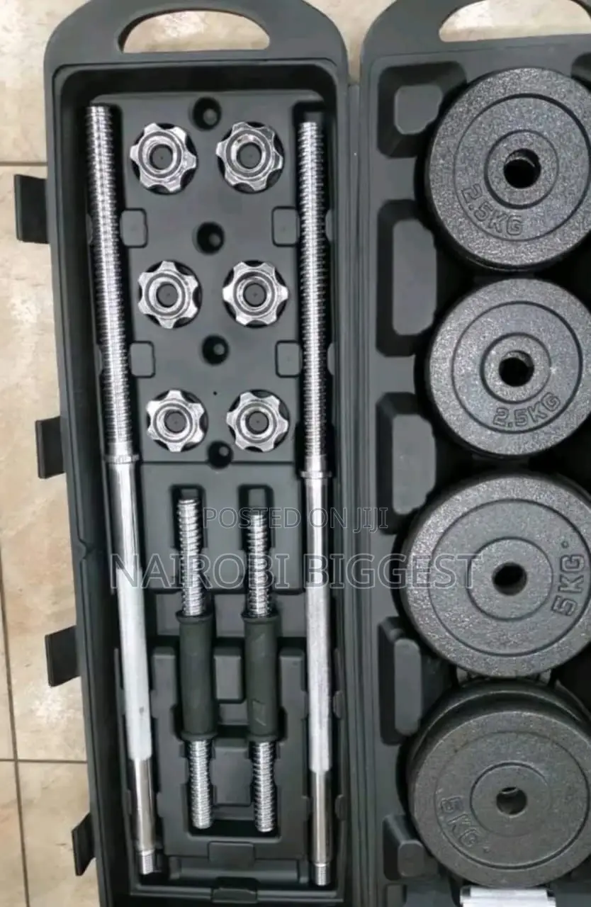 50kgs Chrome Dumbell Adjustable Dumbells
