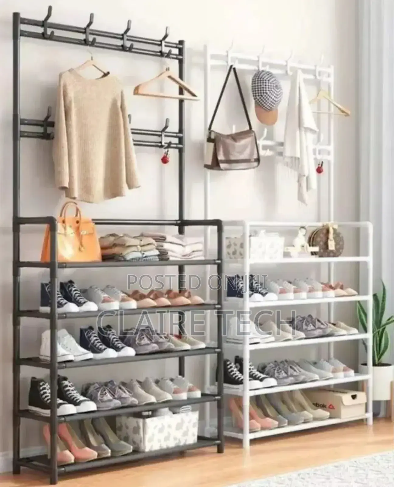 TC All-in-1 Shoe Rack/Coat Rack/ Bag Cloths Hanger