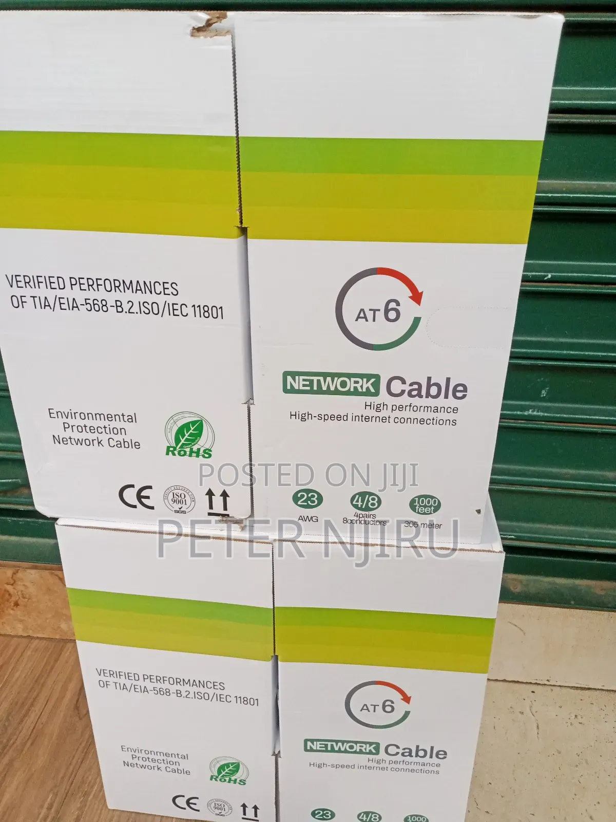 Cat 6 Network Cable 23 Awg 305 M