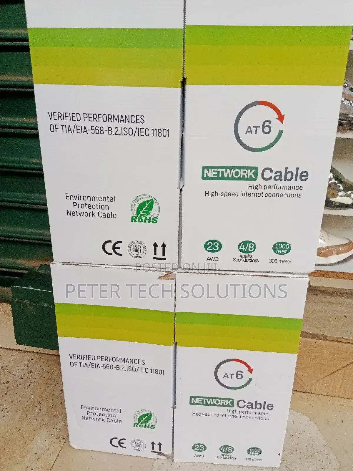Cat 6 Network Cable 23 Awg 305 M