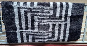 Black and White Fluffy Carpet Black and White Fluffy Carpet