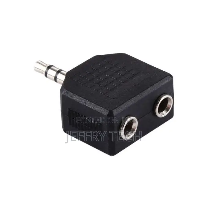 3.5mm Male To Dual 3.5mm Female Splitter Adapter