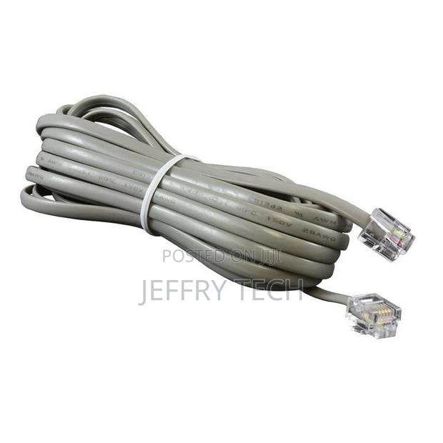 Cable Telephone 15 Meter - Grey