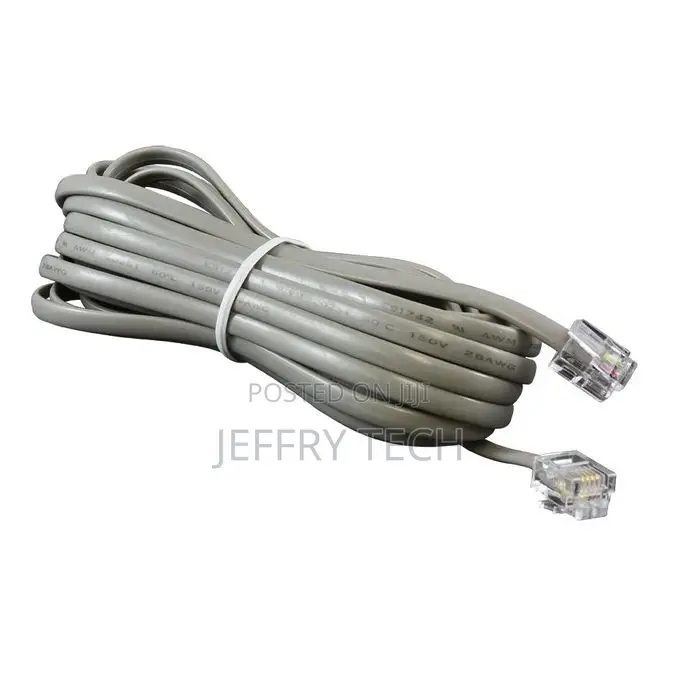 Cable Telephone 15 Meter - Grey