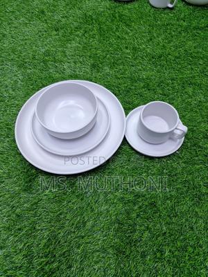 20pcs White Mate Ceramic Dinneer Set - thumbnail 2