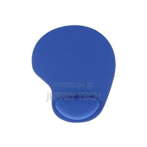Mouse Pad With Gel Wrist Support - Blue - thumbnail 2
