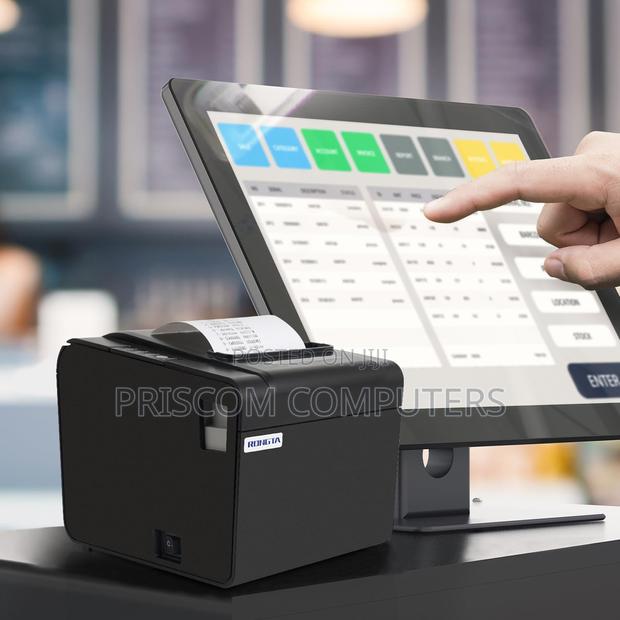 POS Receipt Printer, 80mm Thermal Receipt Printer USB Serial - thumbnail 2