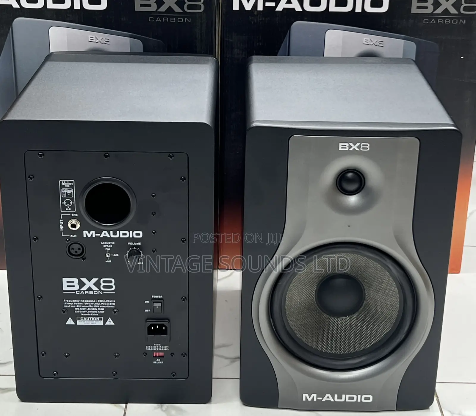 M-Audio Bx8 Carbon Monitor - Two-Way Studio Monitor With 8"