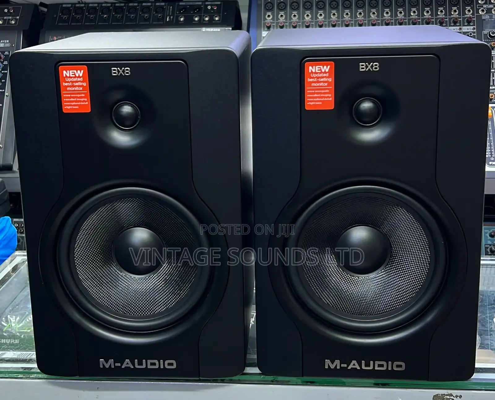 M-Audio Bx8 – D2 Twin (2) Large Studio Monitors Speaker
