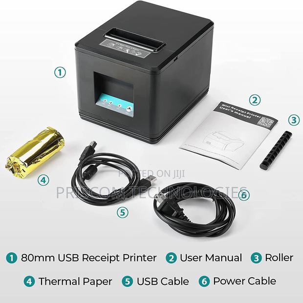 USB+Ethernet Thermal Receipts Printer, Thermal Printer 80mm