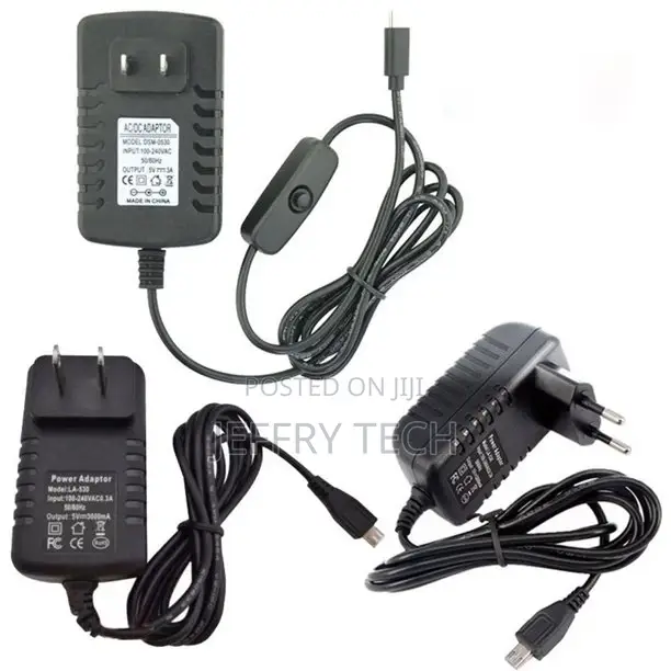 Power Supply, Power Adapter, 5V 3A, Micro USB Output Connect