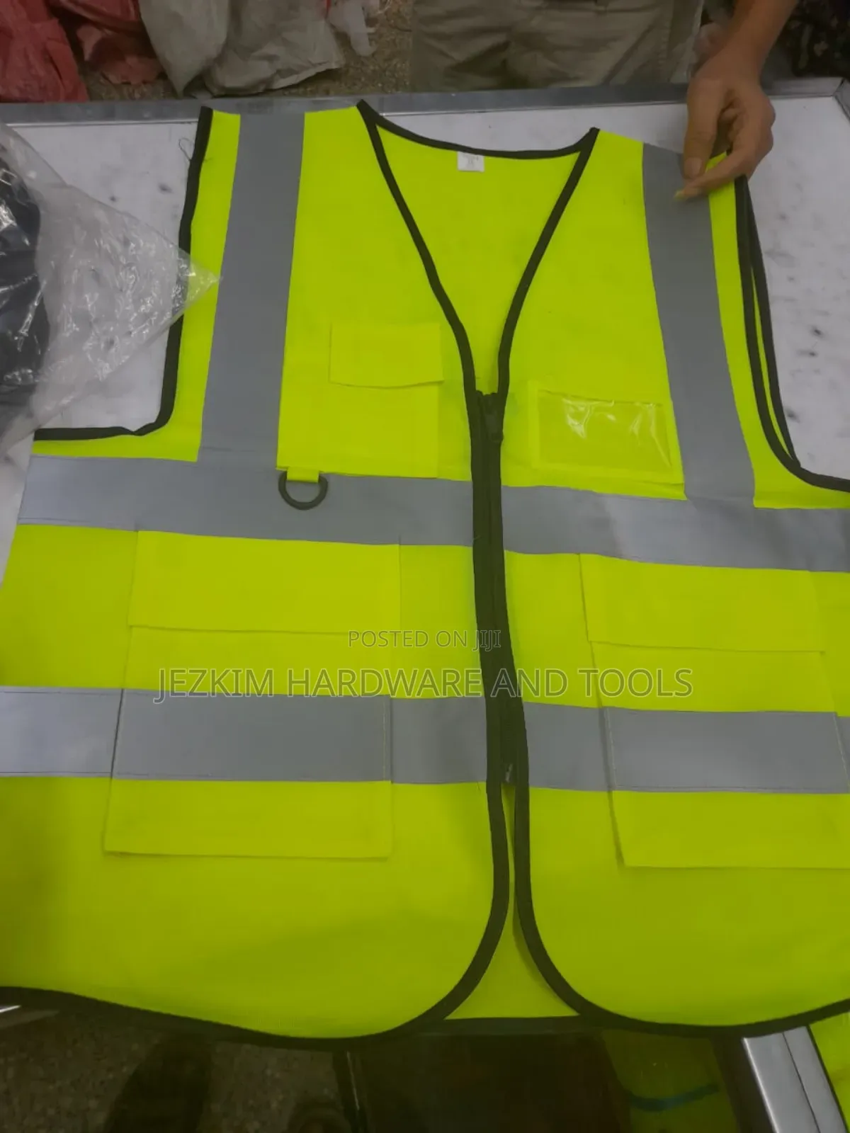 Reflector Jacket With Zip And Pocket