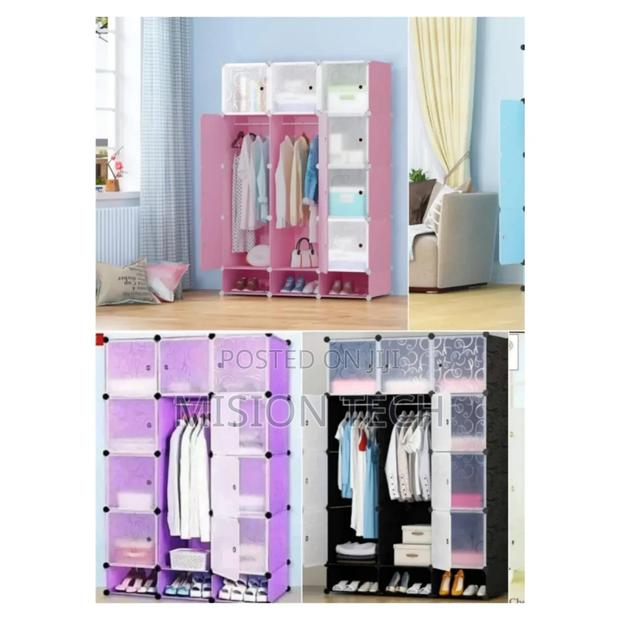 TC Portable 3-Column Plastic Wardrobes - main view