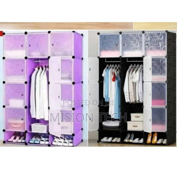 TC Portable 3-Column Plastic Wardrobes - main view