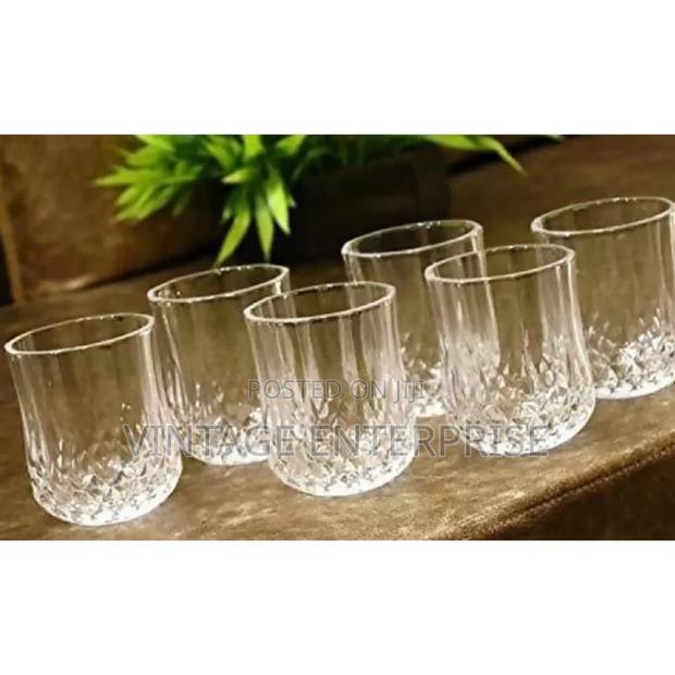 Set of 6 Diamond Short Glass 