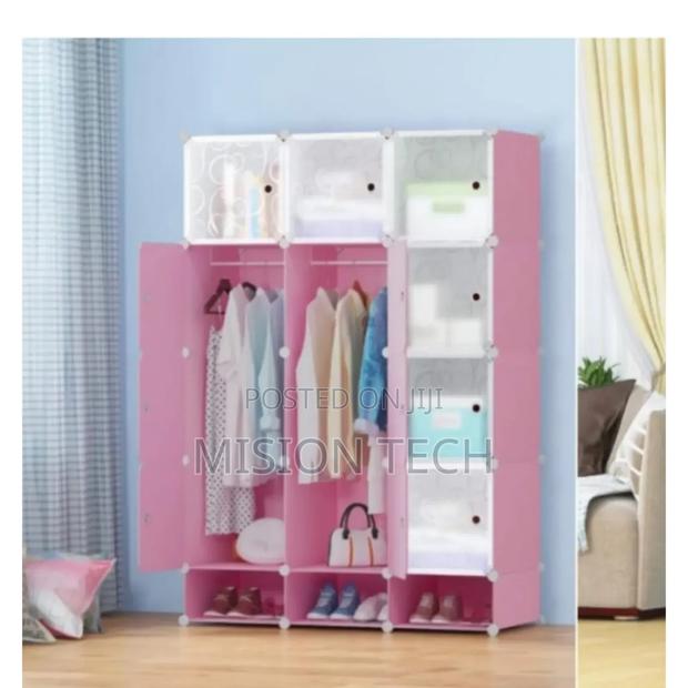TC Portable 3-Column Plastic Wardrobe/Plastic Wardrobe