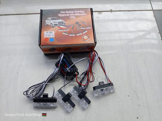 Car Grill Police Lights Red