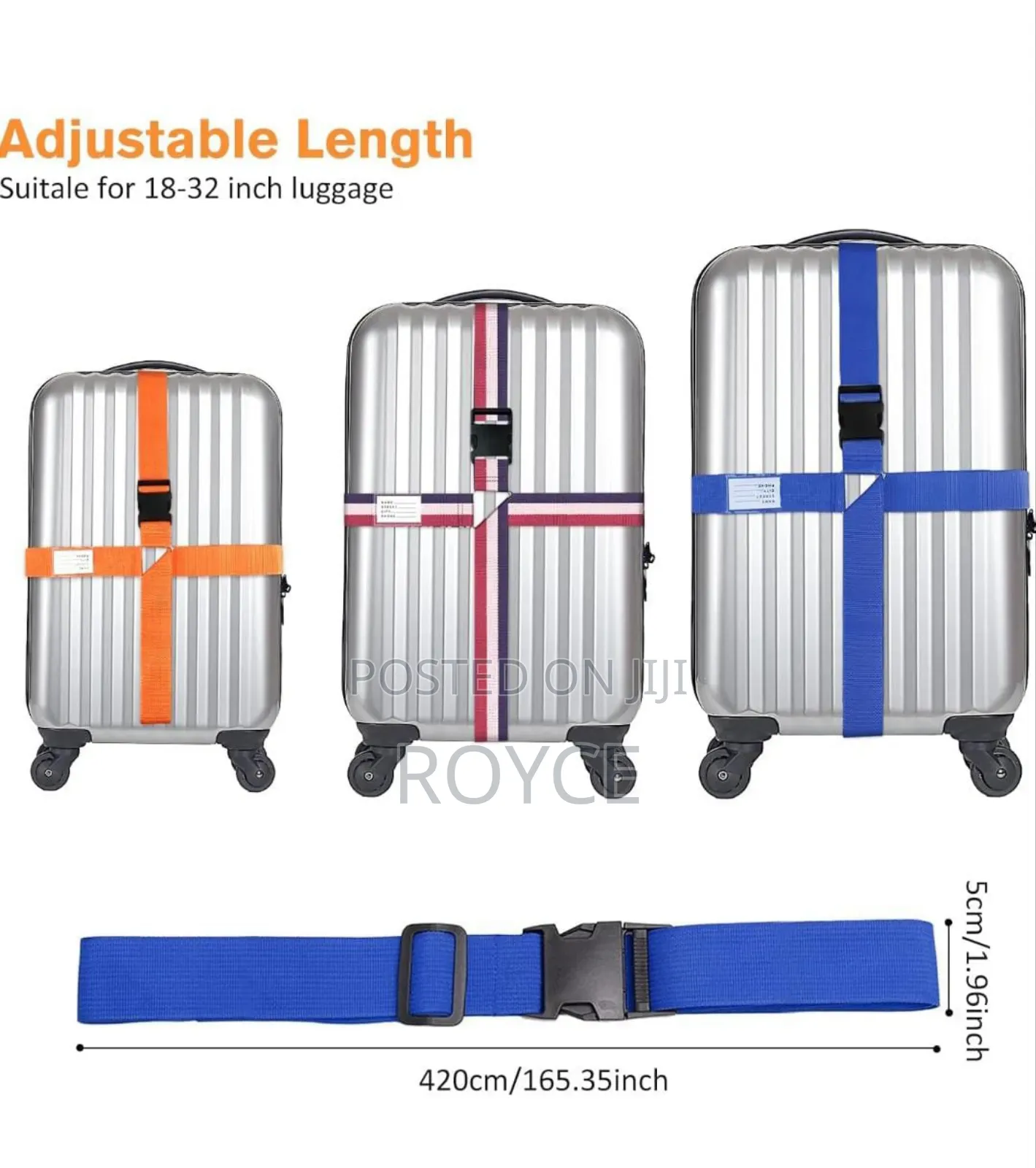 Luggage Strap With Locking Buckle