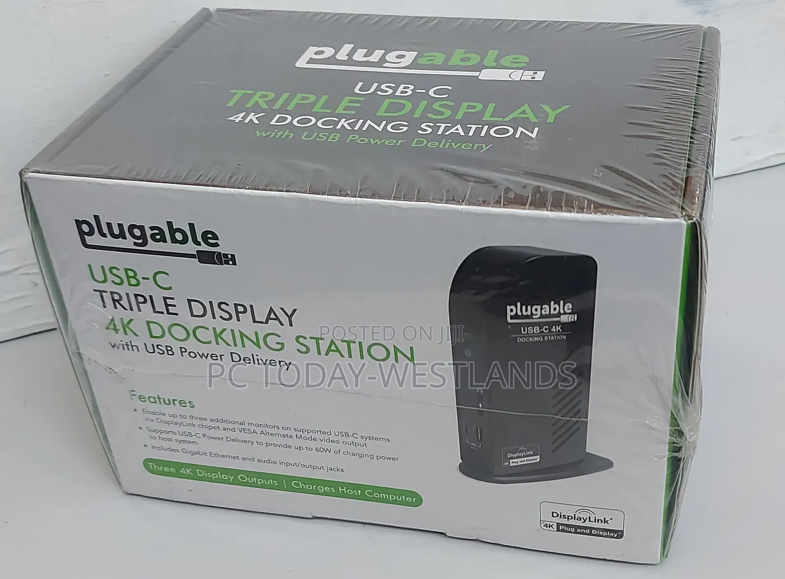 Plugable USB C Triple Display Docking Station Win/Mac