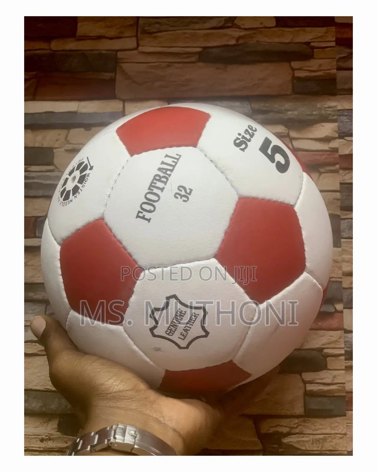 Quality Pure Leather Soccer Balls Size 5 Fifa Standard