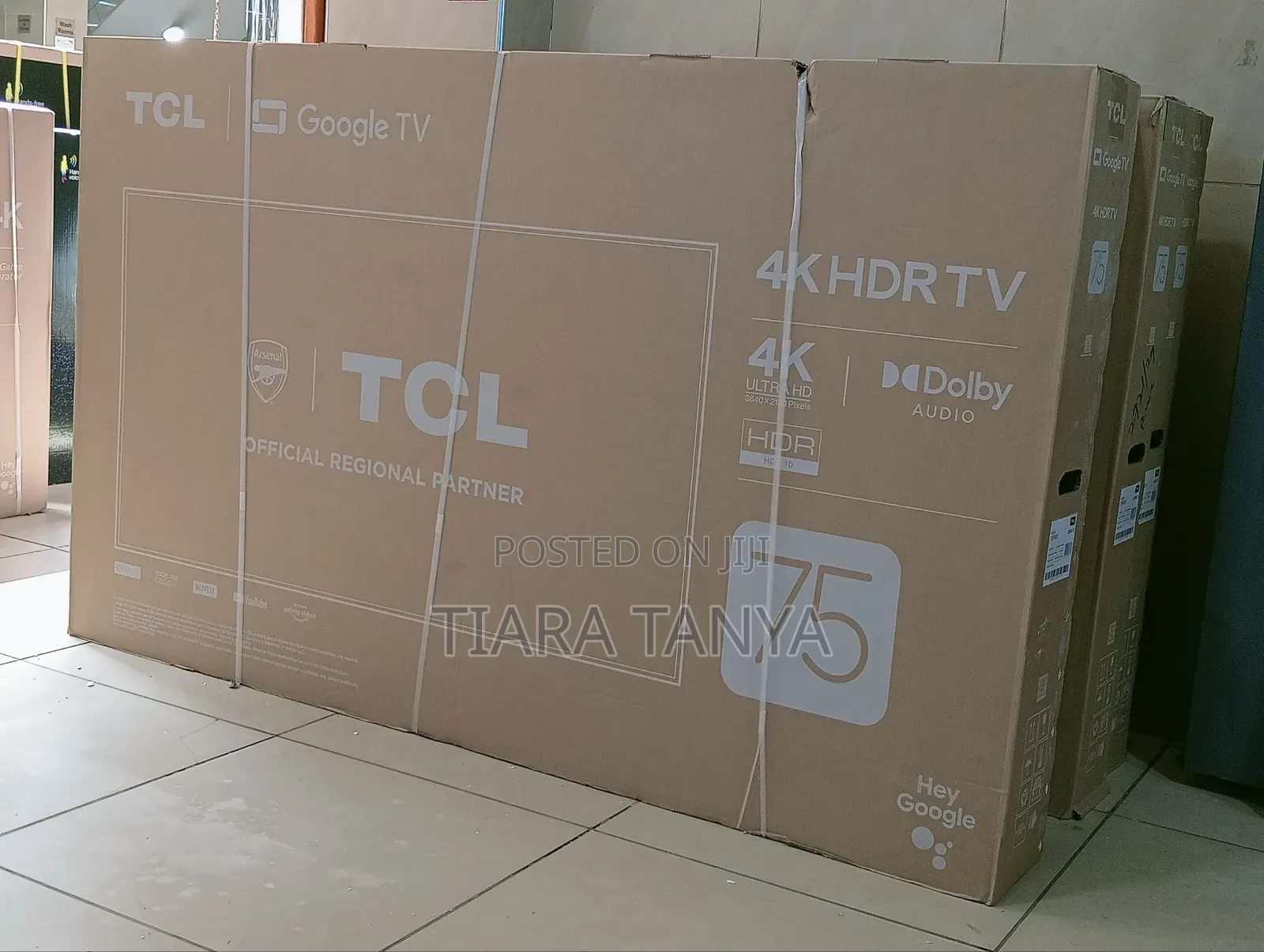 TCL 75" Smart UHD Google Tv