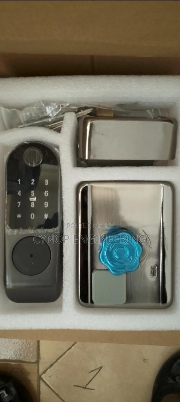 Biometric Smart Lock With Key Access - main view