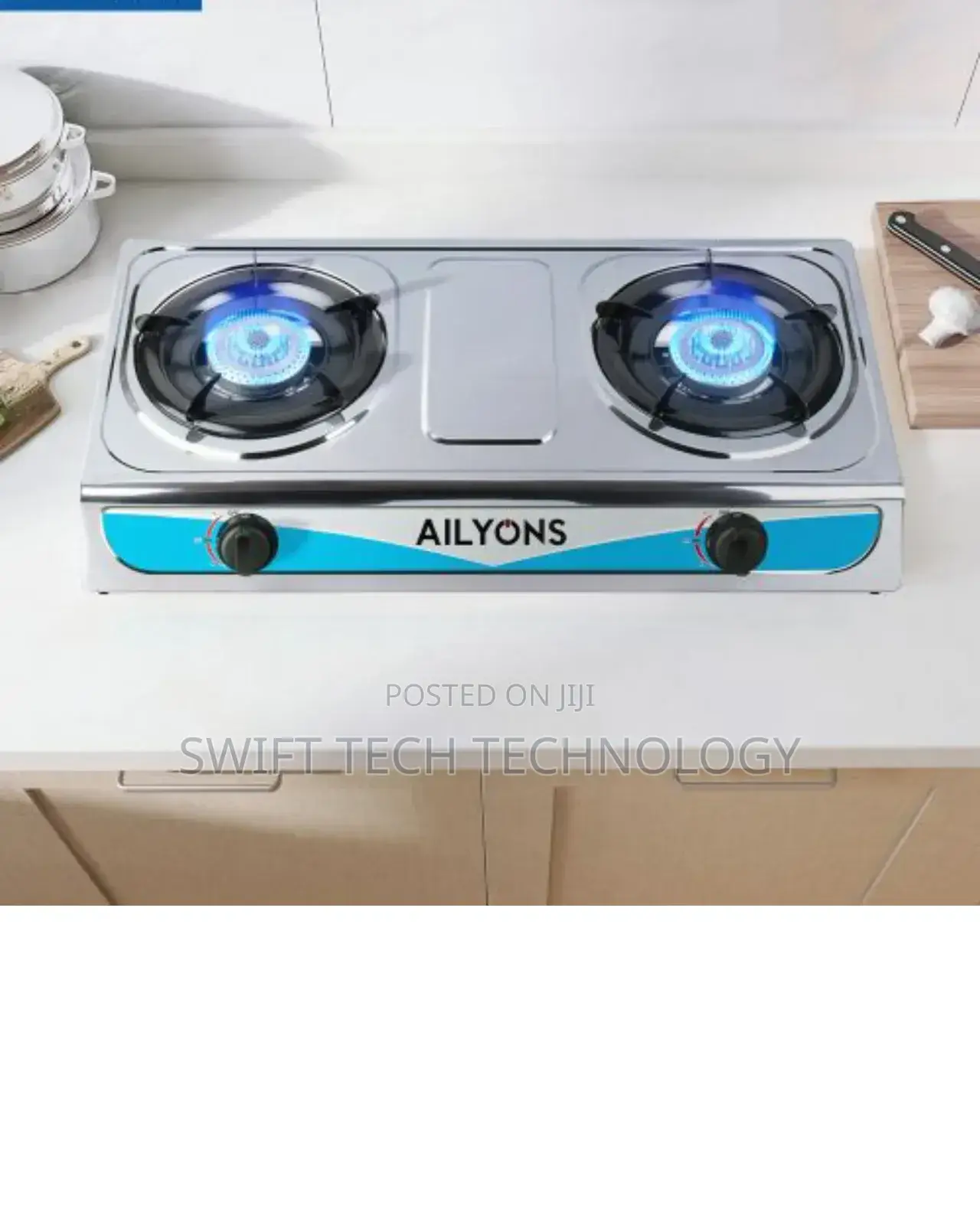 Table Top Cooker/ 2 Burner Stainless Steel