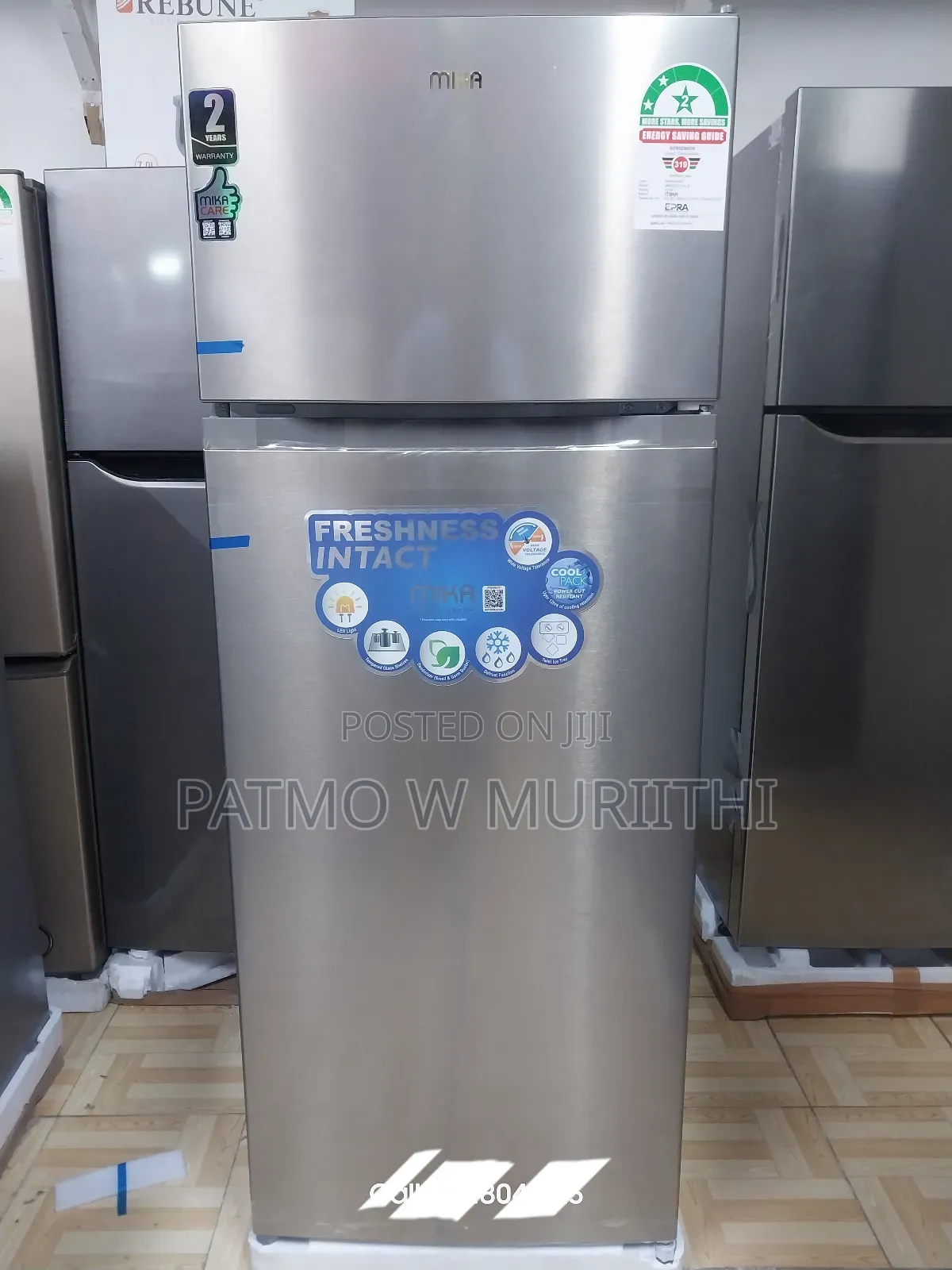 Fridge, Mika 211l Refrigerator 2yr Warranty Defrost
