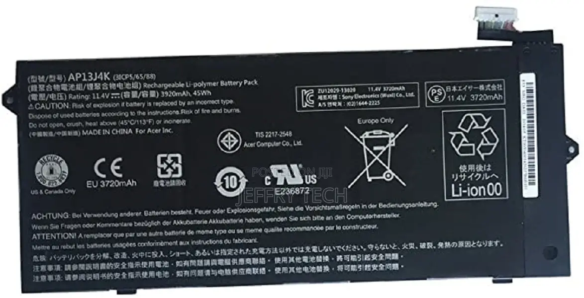 Acer Chromebook AP13J4K Original Genuine Laptop Battery ( 6