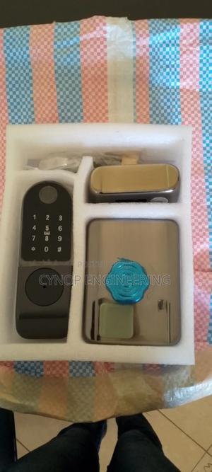 Biometric Gate Lock With Key Option - thumbnail 2