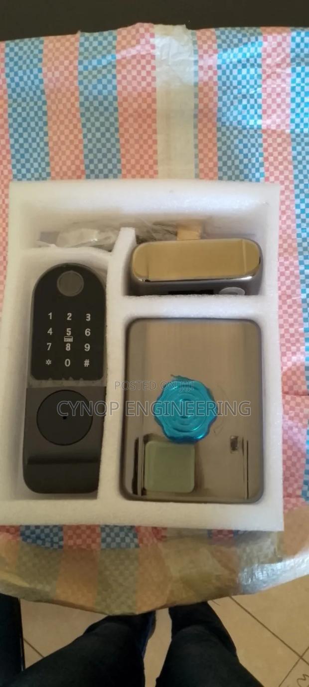 Biometric Gate Lock With Key Option - main view