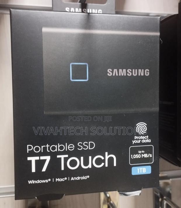 Samsung T7 Touch Portable External SSD || Samsung 2TB SDD - main view