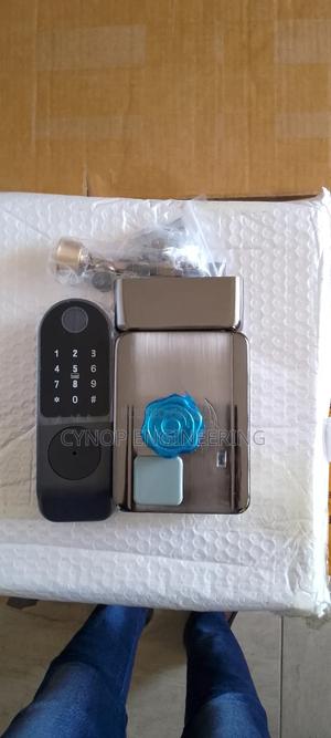 Biometric Gate Lock With Passcode Entry - thumbnail 2