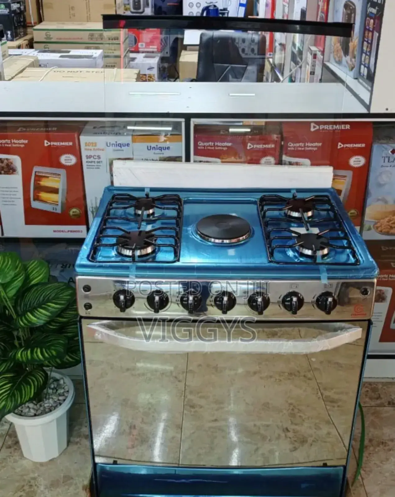 (Quality Eurochef 4+1 75 By60 Gas Cooker