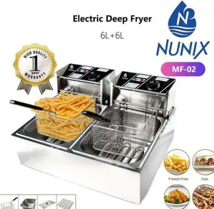 ✓Adorable Electric 6l +6l Double Deepfrier Mf -02