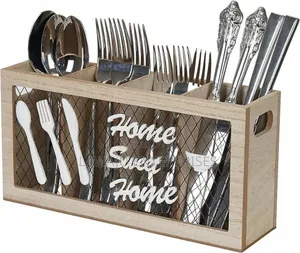 Wooden Cutlery Holder