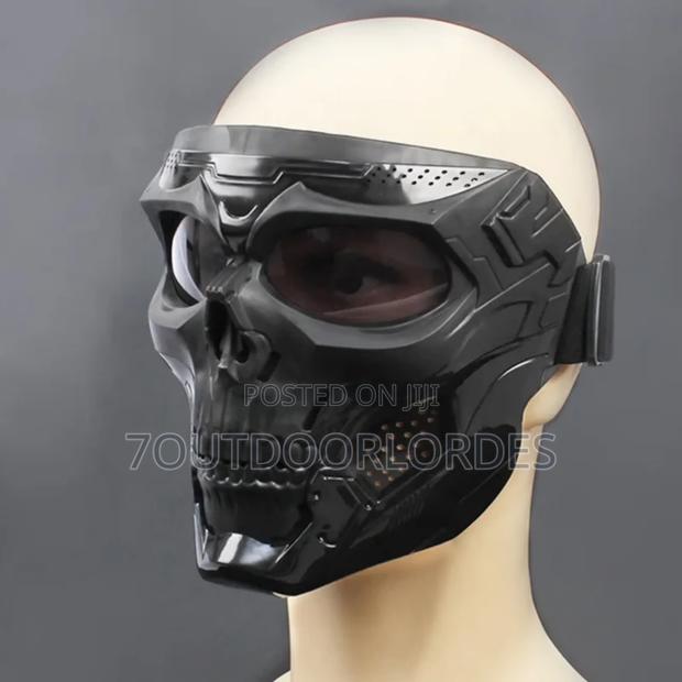 Motorcycle Skull Tactical Facemask Protective Goggles - main view