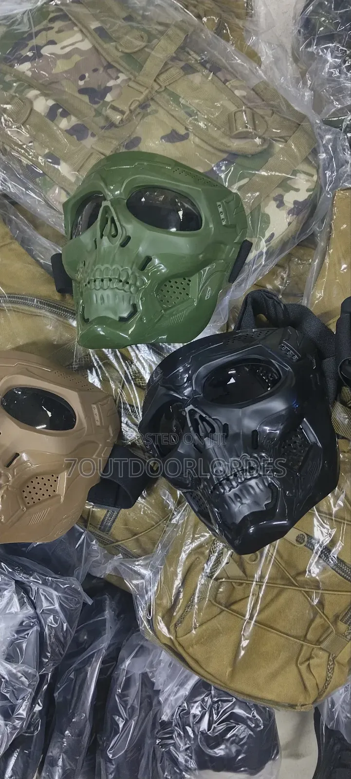 Motorcycle Skull Tactical Facemask Protective Goggles