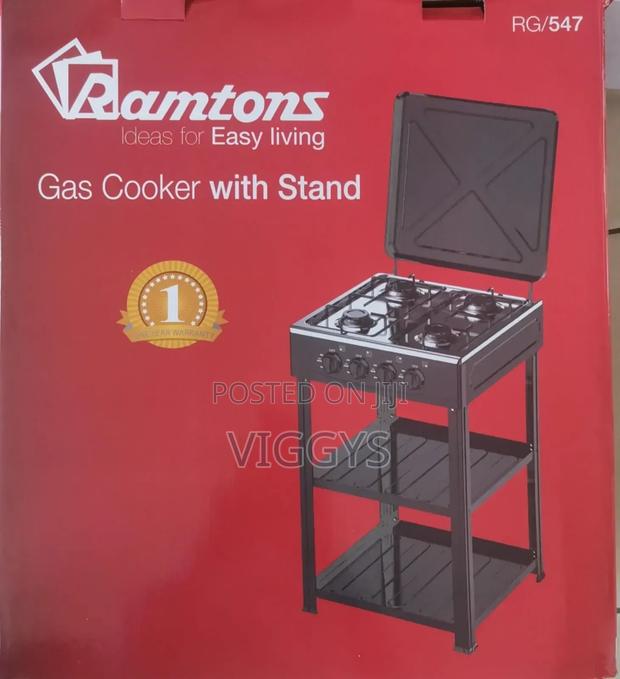 Classic Ramtons 4 Burner Standing Cooker With Shelf Rg-5
