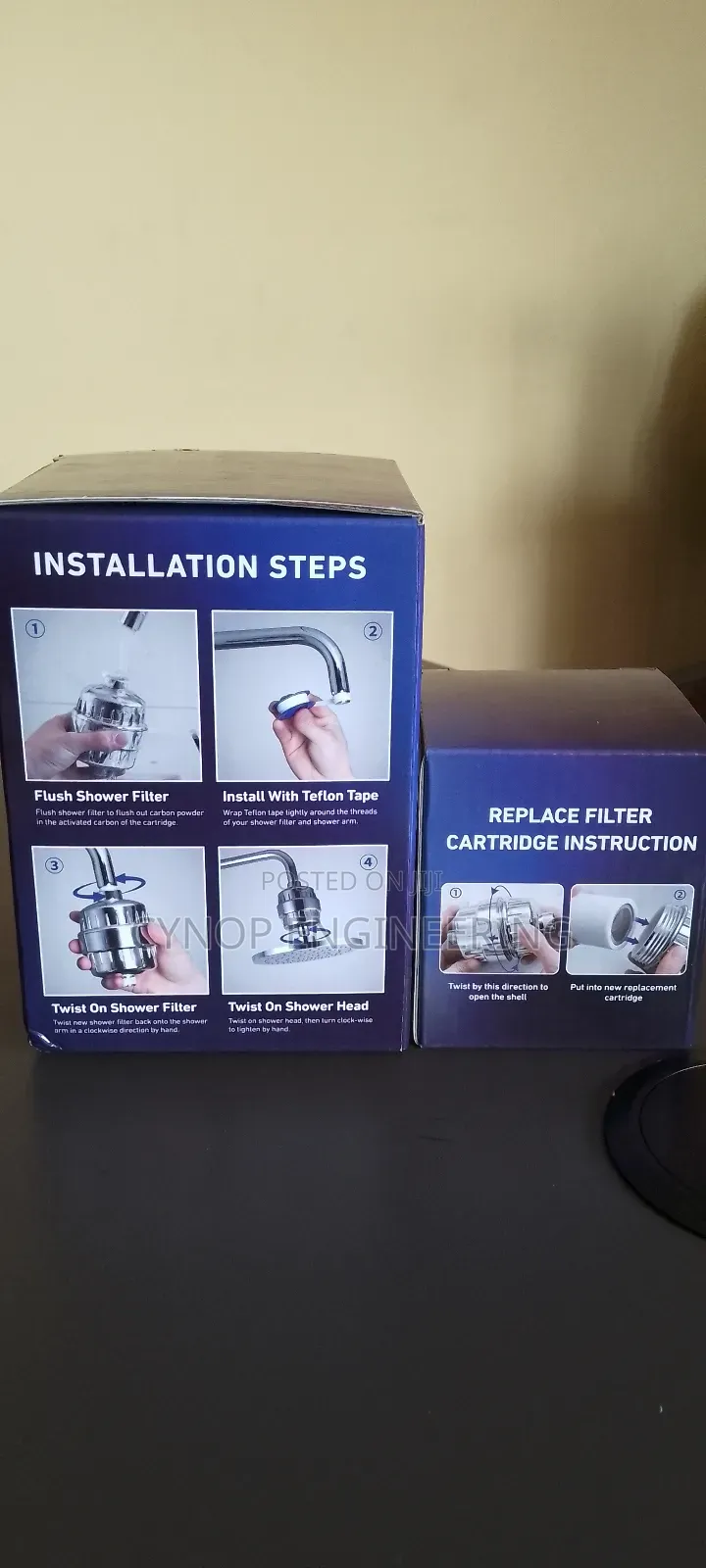 Shower Particles Filter Eliminates Scale Completely