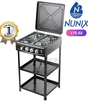 Brand New Nunix Cooker 3+1 Standing Cooker Plus Shelves NUX