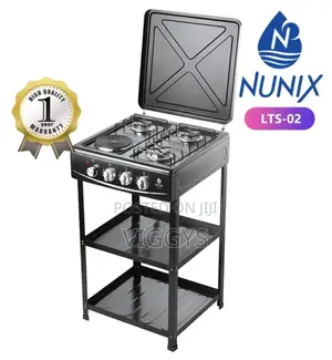 Cool Nunix Cooker 3+1 Standing Cooker Plus Shelves NUX